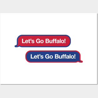 Let's Go Buffalo Text Message Posters and Art